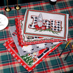 Tablecloth Santa Pattern Durable & Machine-Washable