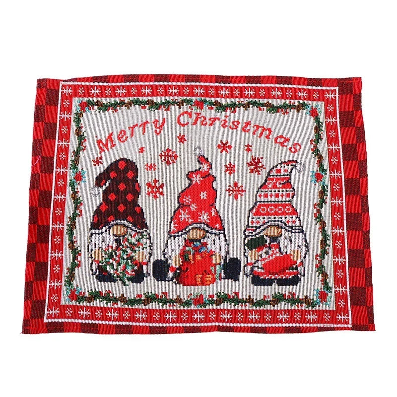 Tablecloth Santa Pattern Durable & Machine-Washable