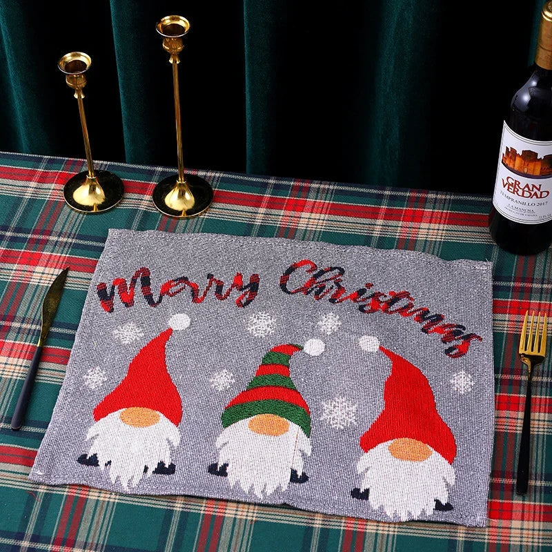 Tablecloth Santa Pattern Durable & Machine-Washable