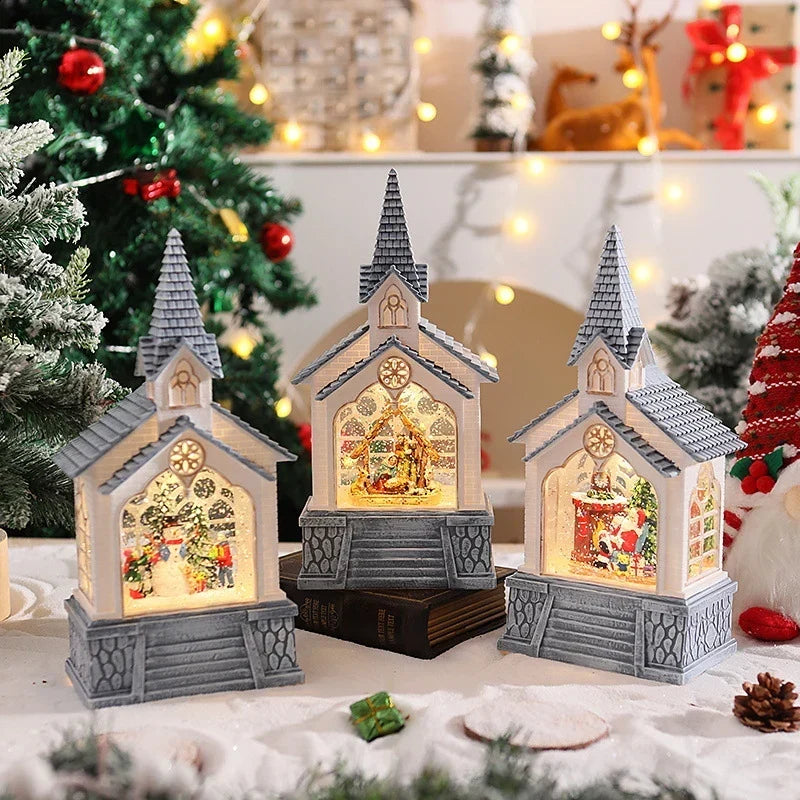 Tabletop Christmas Decoration Integrated LED Easy Setup