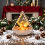 Tabletop Christmas Light Santa Scene Warm White LED