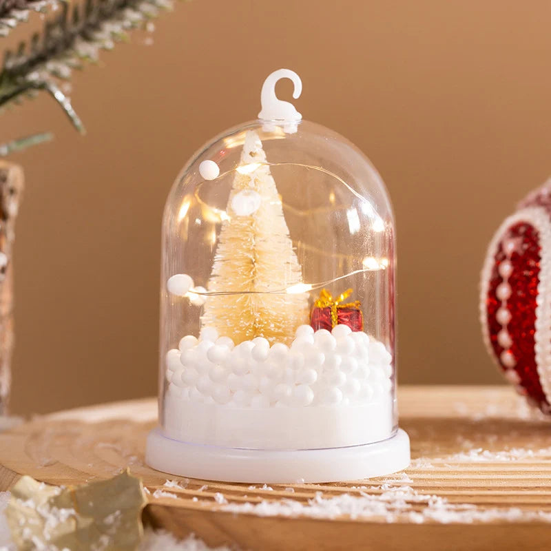 Tabletop Christmas Tree Built-In Lights Colorful Ornaments & Gifts