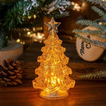 Tabletop Christmas Tree Lamp Warm LED Compact Design
