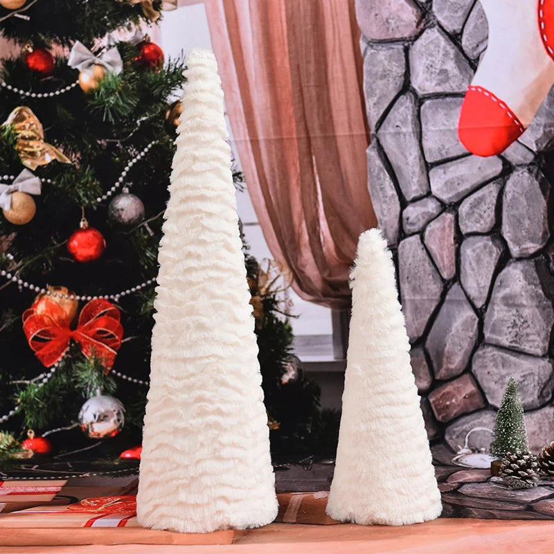 Tabletop Christmas Tree Textured Soft Fabric Lightweight & Sturdy