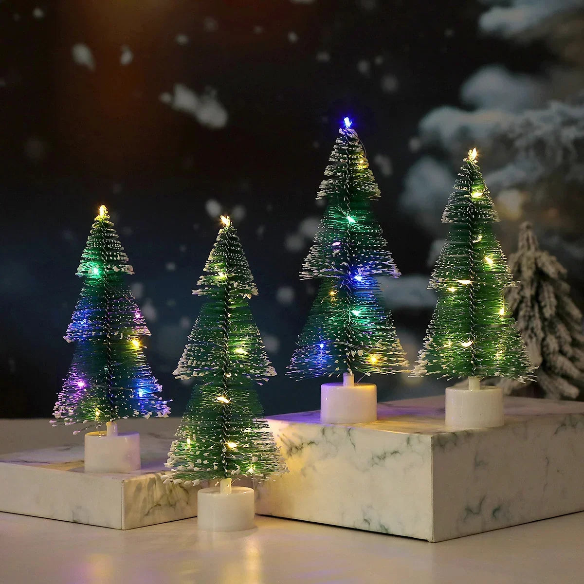 Tabletop Christmas Tree Warm LED & Energy-Efficient