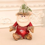 Tabletop Decor Plush Moose Festive Scarf