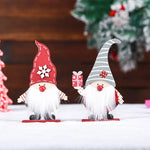 Tabletop Figurine Classic Santa Durable Construction Red Or Gray