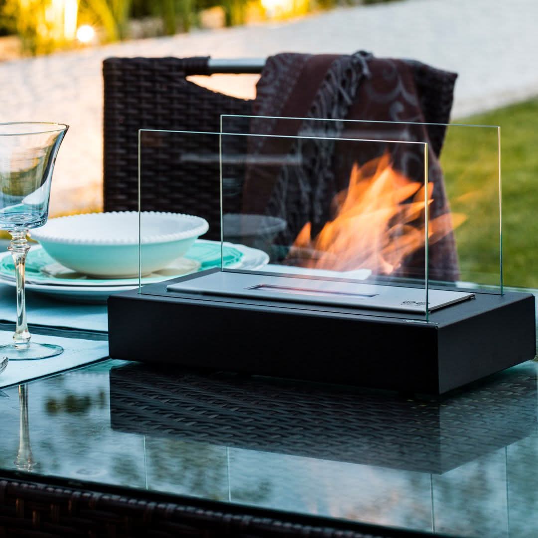 Tabletop Fireplace Bioethanol Portable Indoor & Outdoor