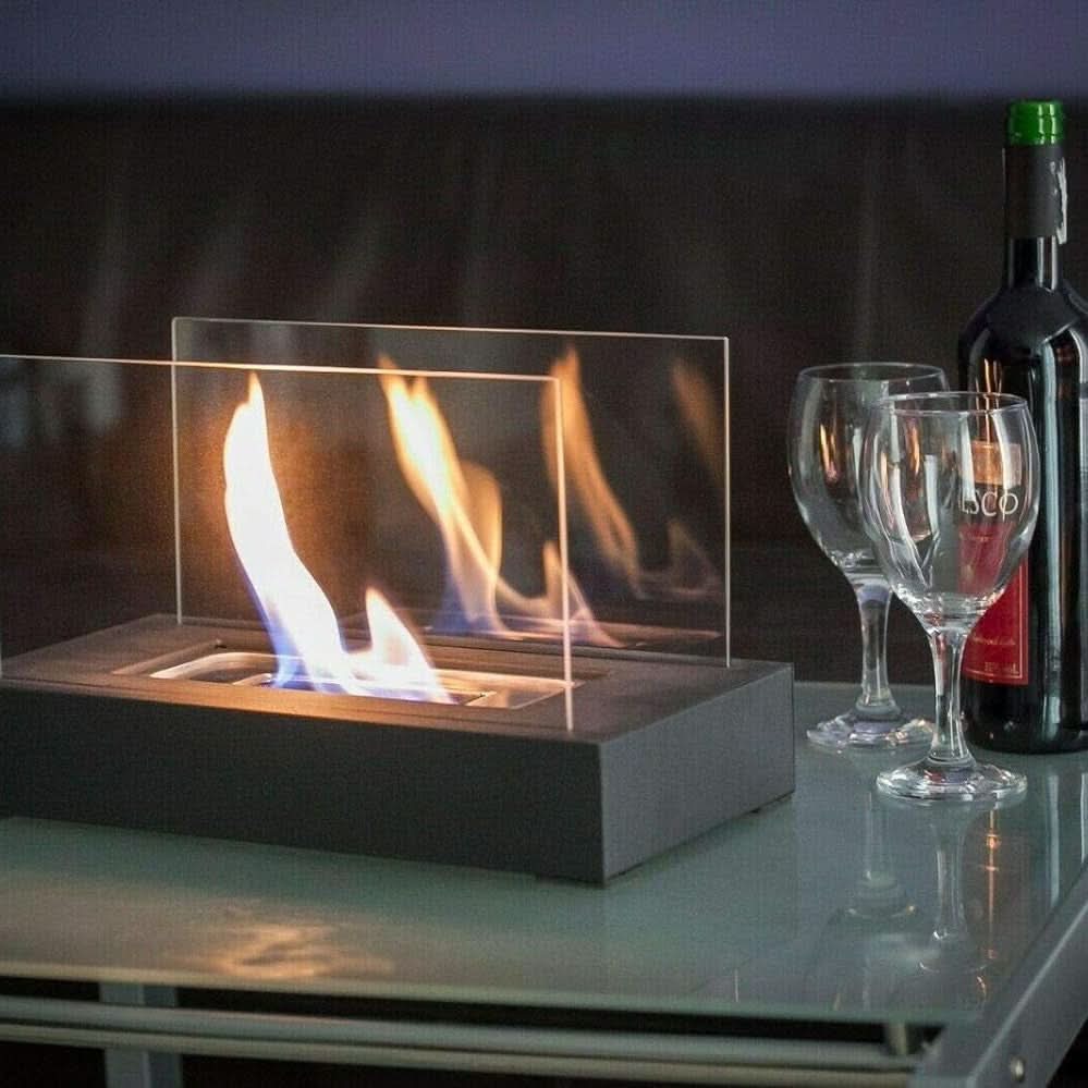 Tabletop Fireplace Bioethanol Portable Indoor & Outdoor