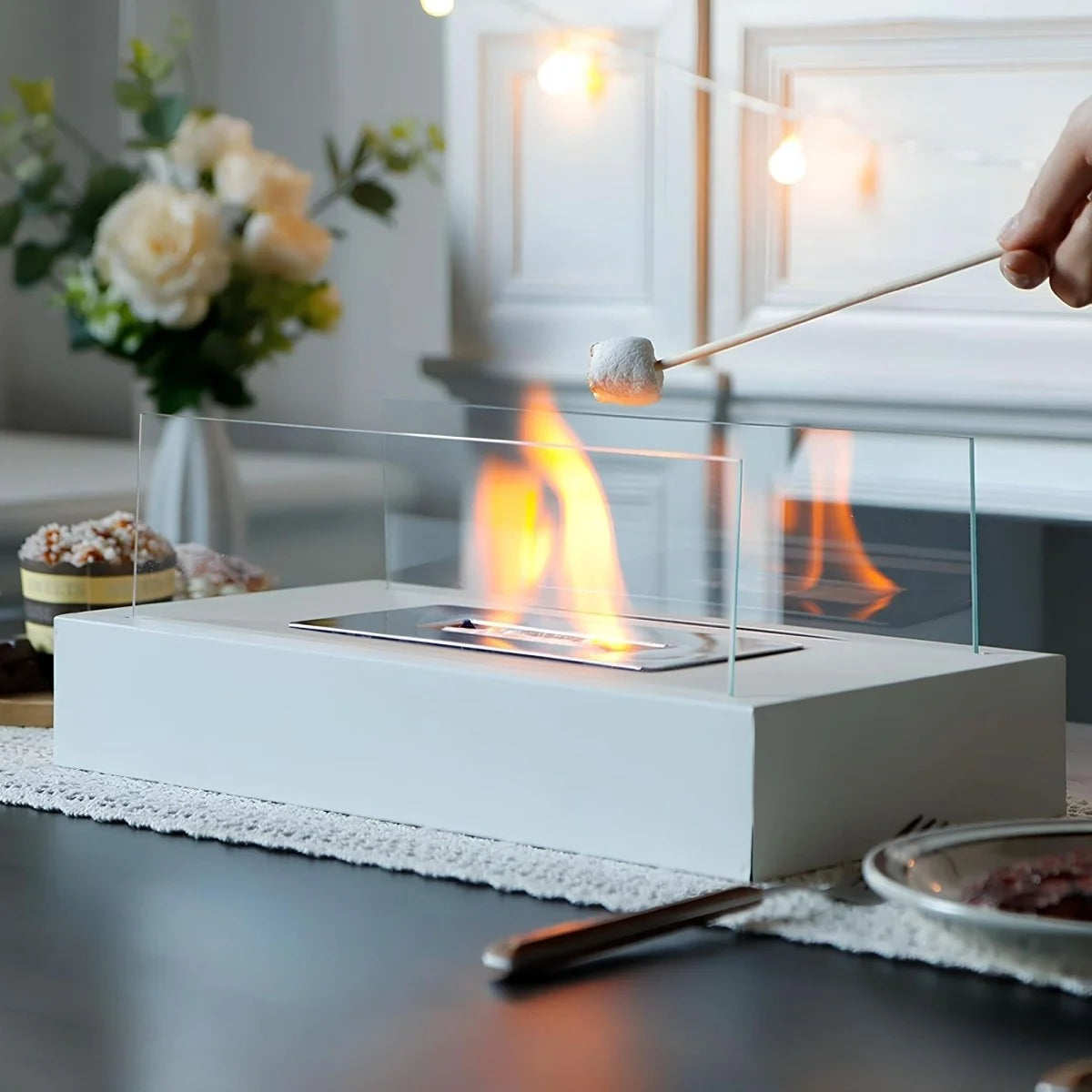 Tabletop Fireplace Bioethanol Portable Indoor & Outdoor