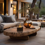 Tabletop Fireplace Portable Ethanol Clean-Burning Glass Shield
