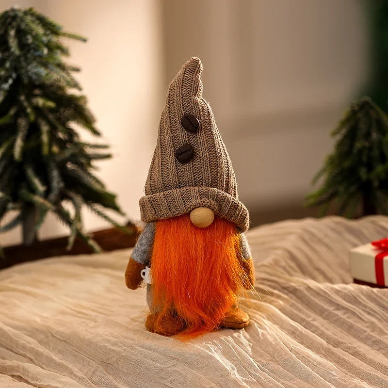 Tabletop Gnome Tall Knitted Hat & Coffee Cup