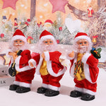 Tabletop Santa Figurine Realistic Design Soft Fabric Trim