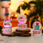 Tabletop Snow Globe Festive Santa & Tree Durable Materials