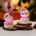 Tabletop Snow Globe Festive Santa & Tree Durable Materials