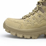 Tactical Boots Waterproof Leather Side Zipper Slip-Resistant