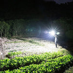Tactical Flashlight 9000 Lumens Adjustable Focus USB Power Bank