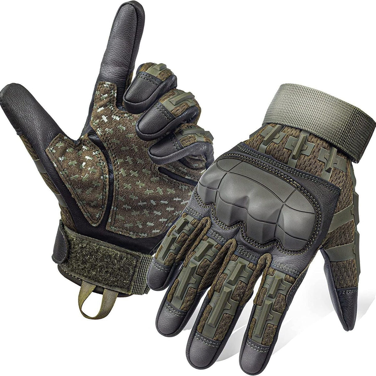 Tactical Gloves Military-Grade TPR Knuckle Protection & Reinforced Palm