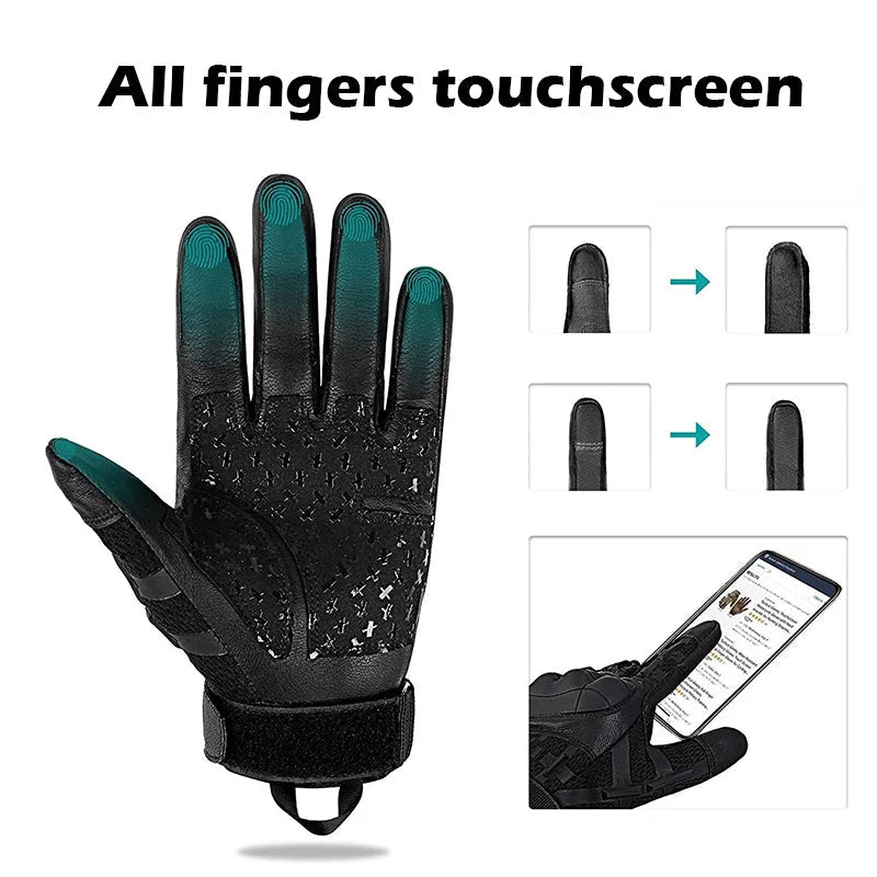 Tactical Gloves Military-Grade TPR Knuckle Protection & Reinforced Palm