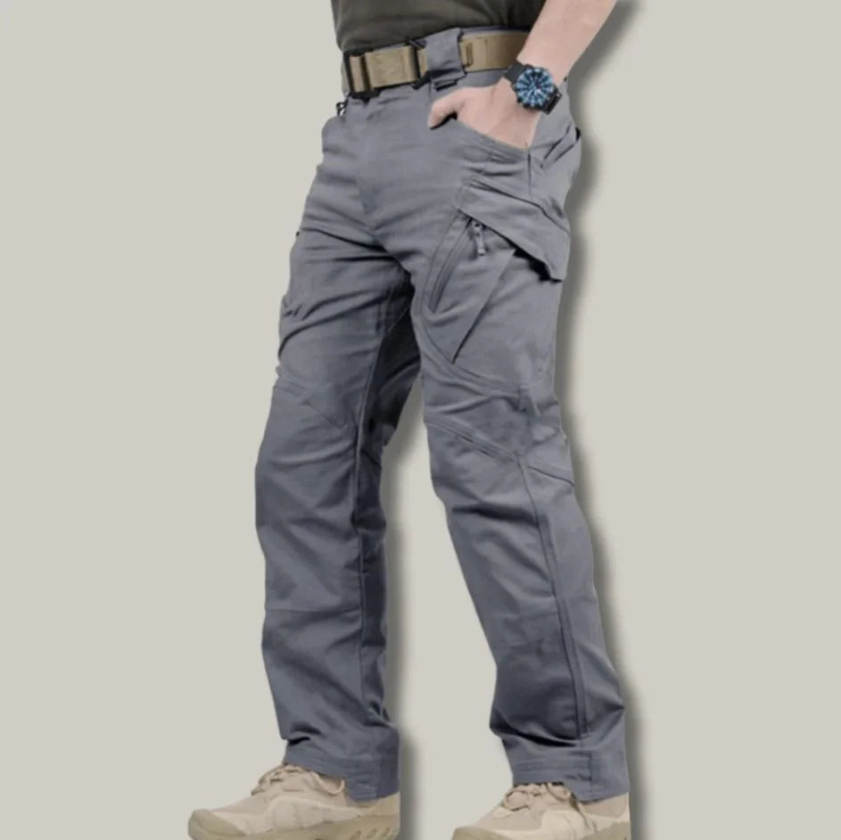 Tactical Hiking Trousers Water-Resistant Gusseted Crotch & Multiple Pockets