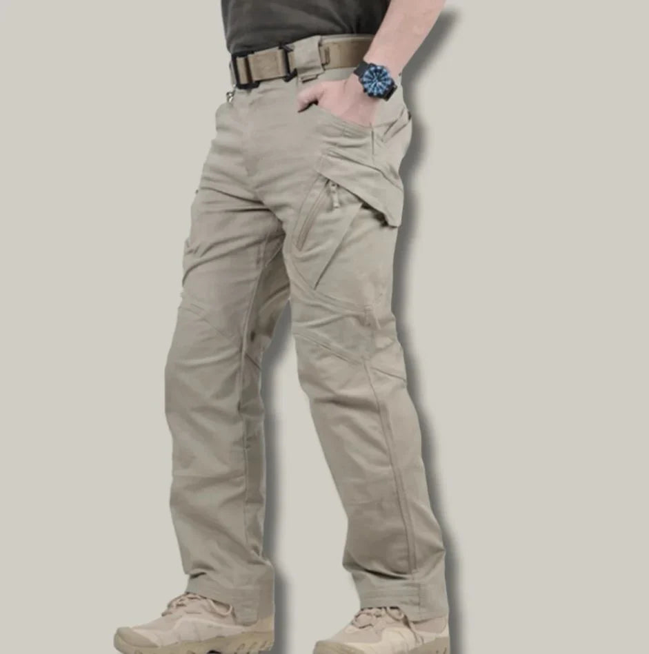 Tactical Hiking Trousers Water-Resistant Gusseted Crotch & Multiple Pockets