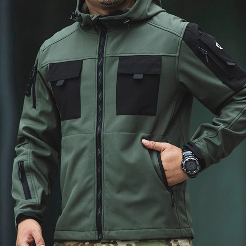 Tactical Jacket 5-in-1 Waterproof & Breathable Reinforced Elbows