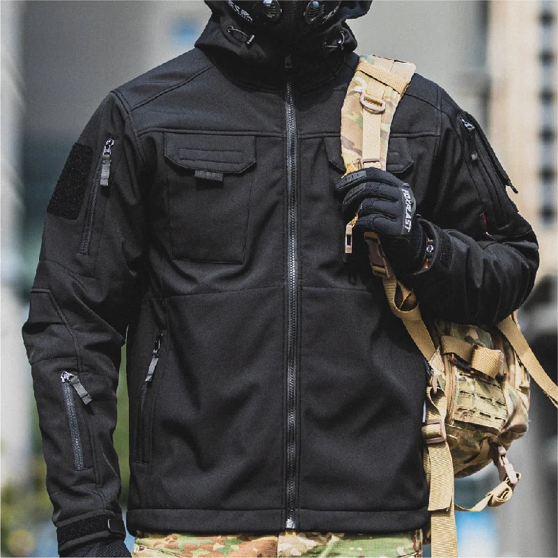 Tactical Jacket 5-in-1 Waterproof & Windproof Stretch Nylon