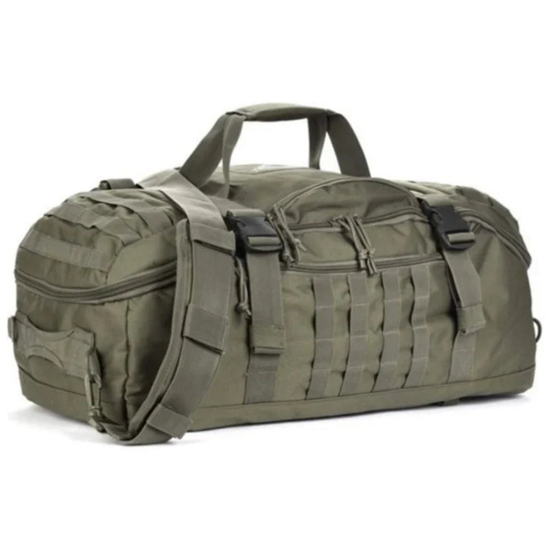 Tactical Travel Bag Weather-Resistant Multiple Pockets Padded Handles