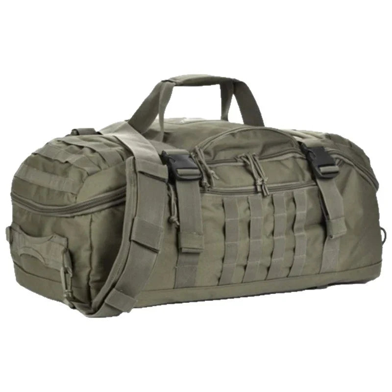 Tactical Travel Bag Weather-Resistant Multiple Pockets Padded Handles