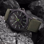 Tactical Watch Glow-in-the-Dark Hands 164-Foot Water-Resistant