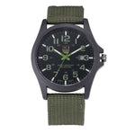 Tactical Watch Glow-in-the-Dark Hands 164-Foot Water-Resistant