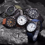 Tactical Watch Glow-in-the-Dark Hands 164-Foot Water-Resistant