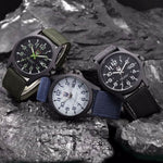 Tactical Watch Glow-in-the-Dark Hands 164-Foot Water-Resistant