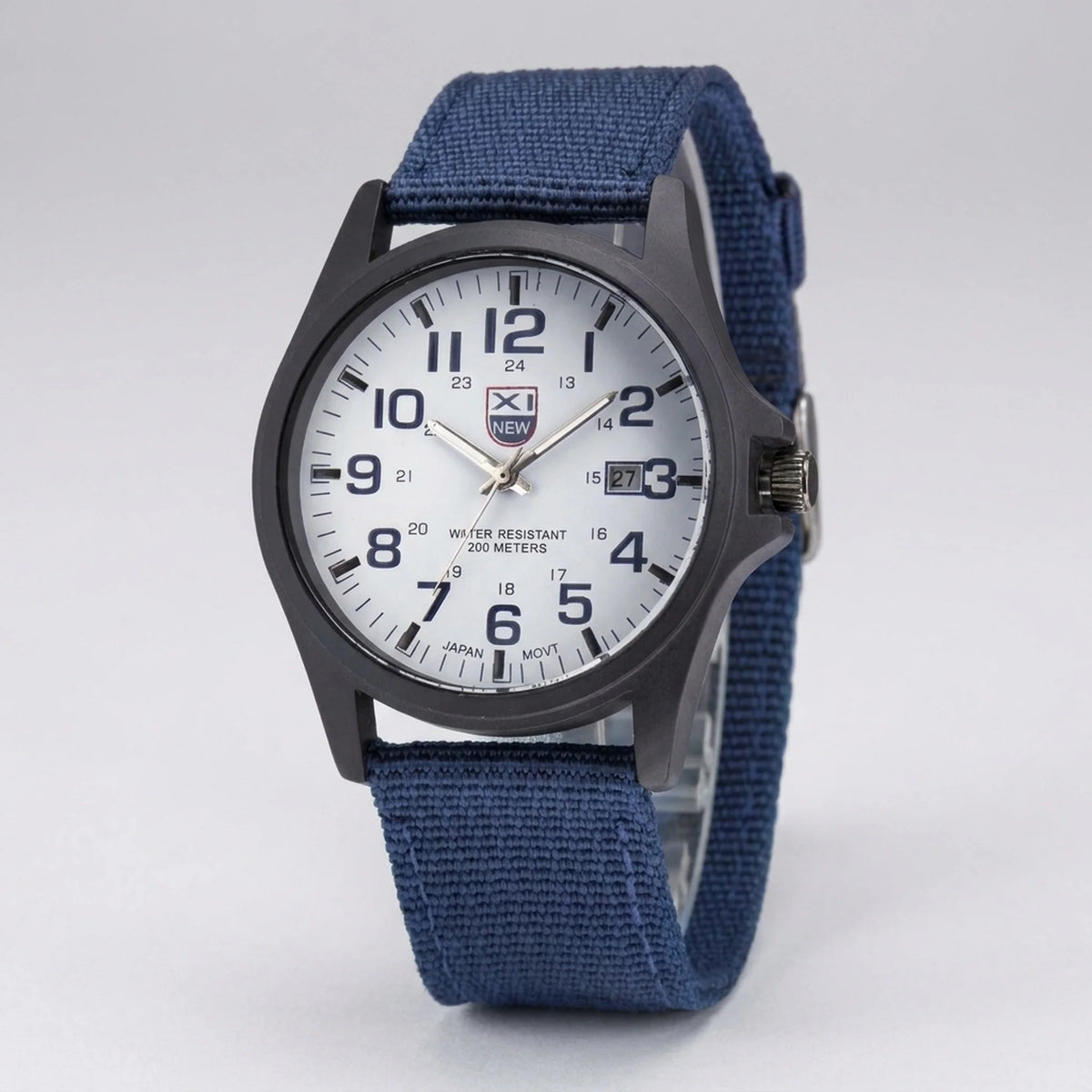 Tactical Watch Glow-in-the-Dark Hands 164-Foot Water-Resistant