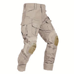 Tactical Work Pants 10 Pockets Reinforced Knees Removable Knee Pads