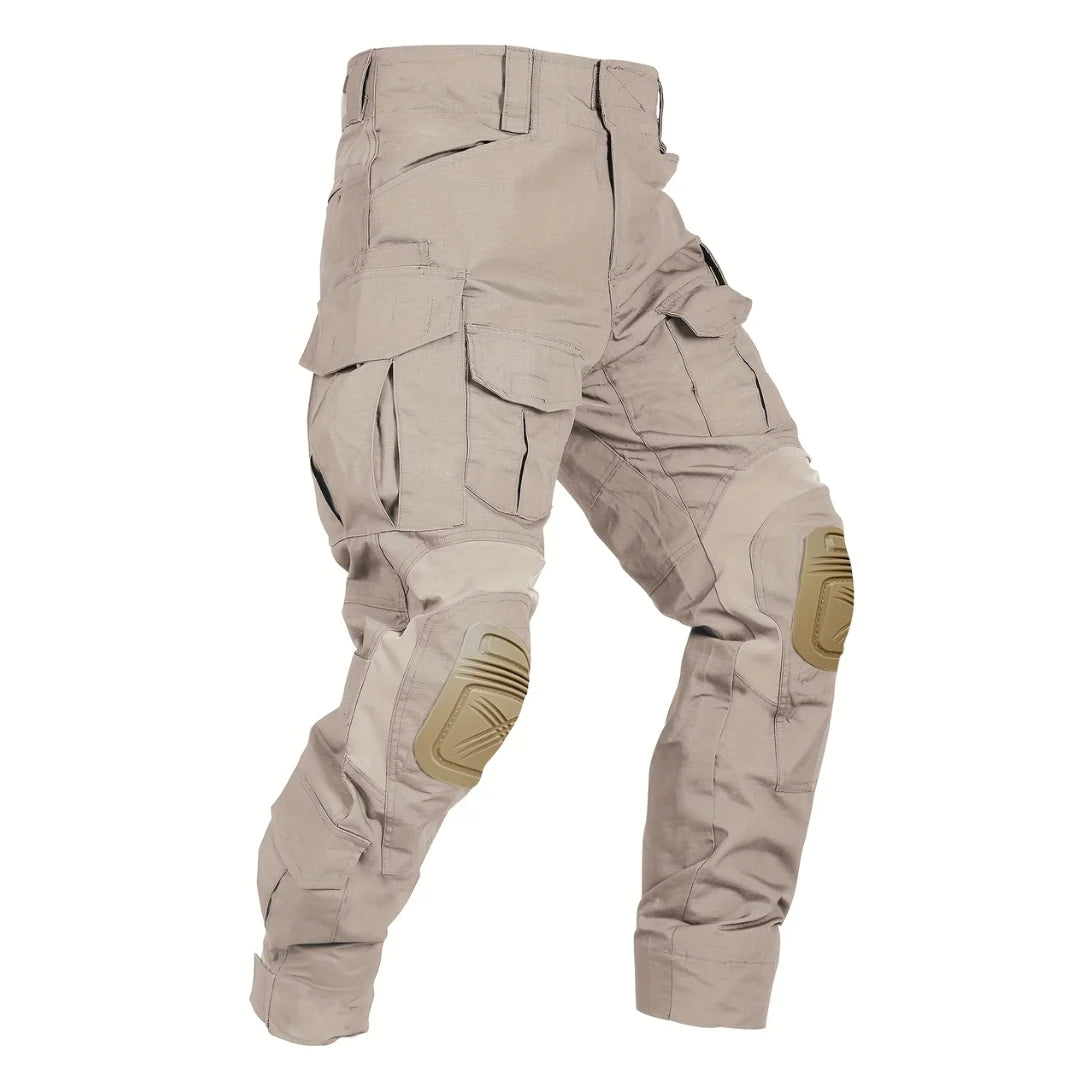 Tactical Work Pants 10 Pockets Reinforced Knees Removable Knee Pads
