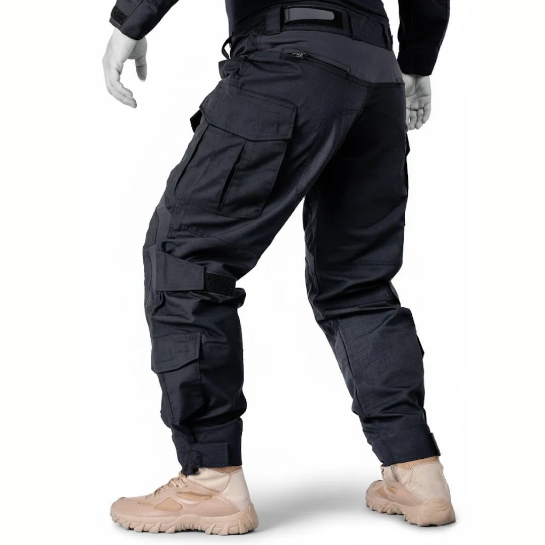 Tactical Work Pants 10 Pockets Reinforced Knees Removable Knee Pads
