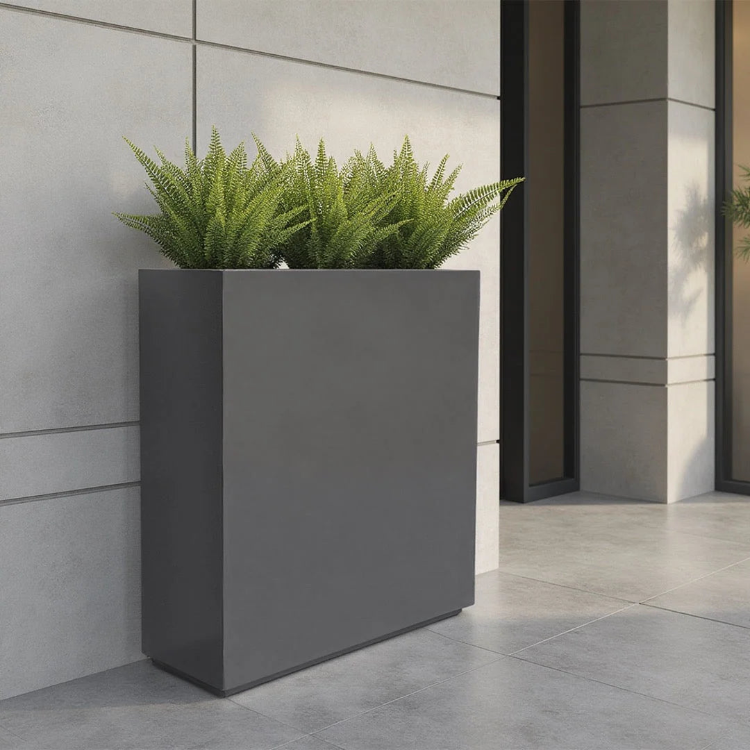 Tall Planter Box Fiberglass Privacy Divider Indoor & Outdoor Use