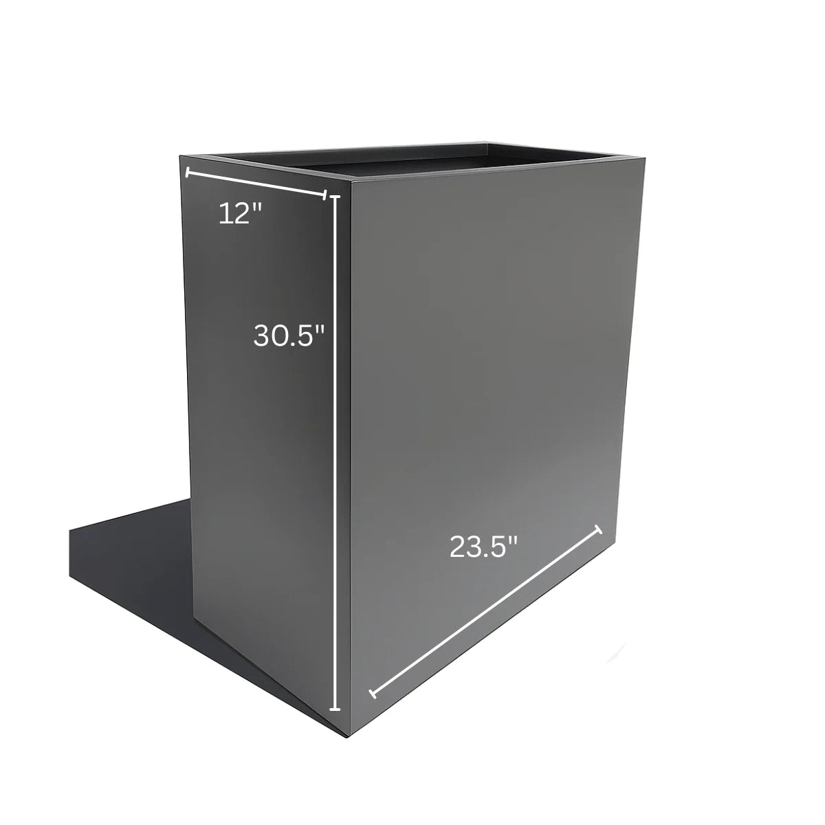 Tall Planter Box Fiberglass Privacy Divider Indoor & Outdoor Use