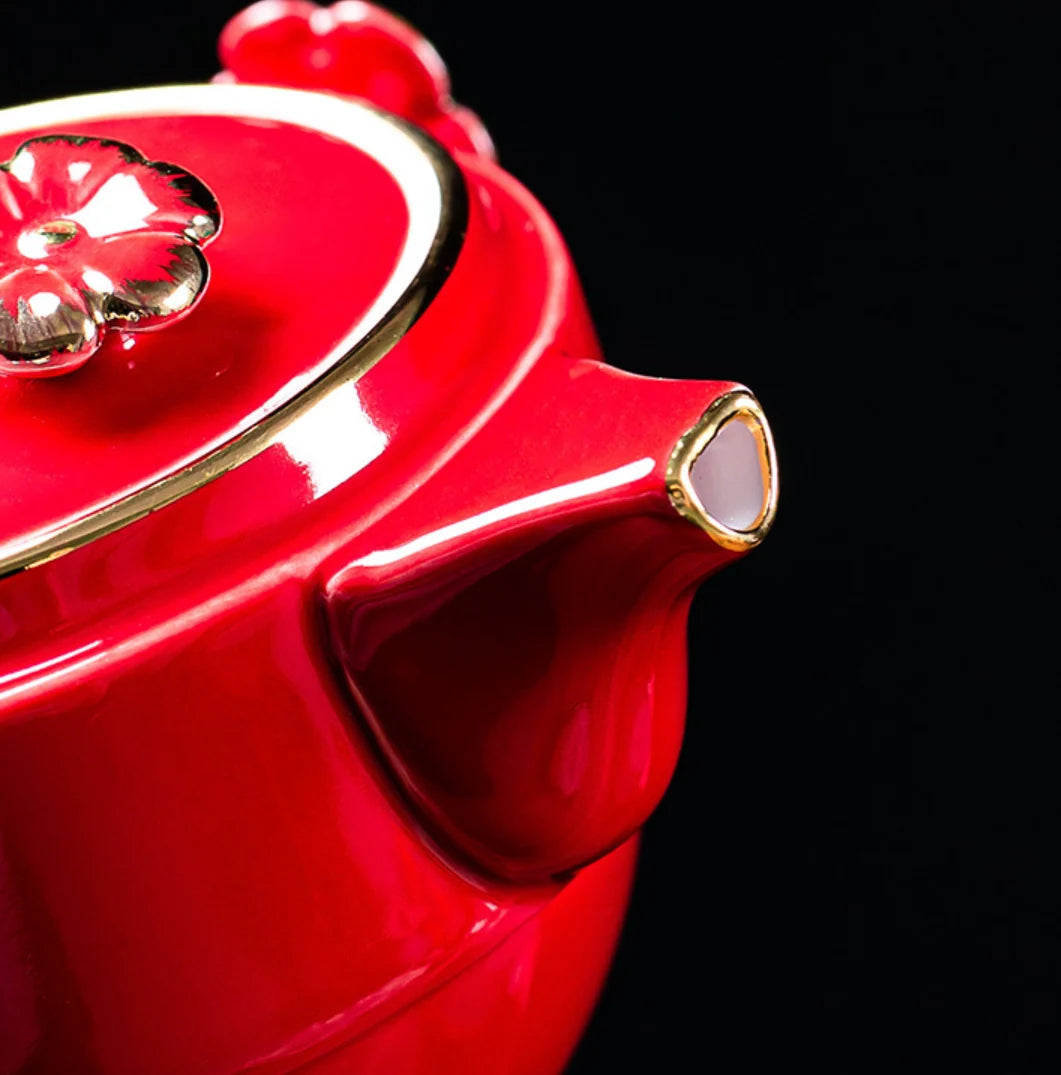 Tea Cup Ceramic Lucky Cat Design