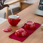 Tea Cup Ceramic Lucky Cat Design