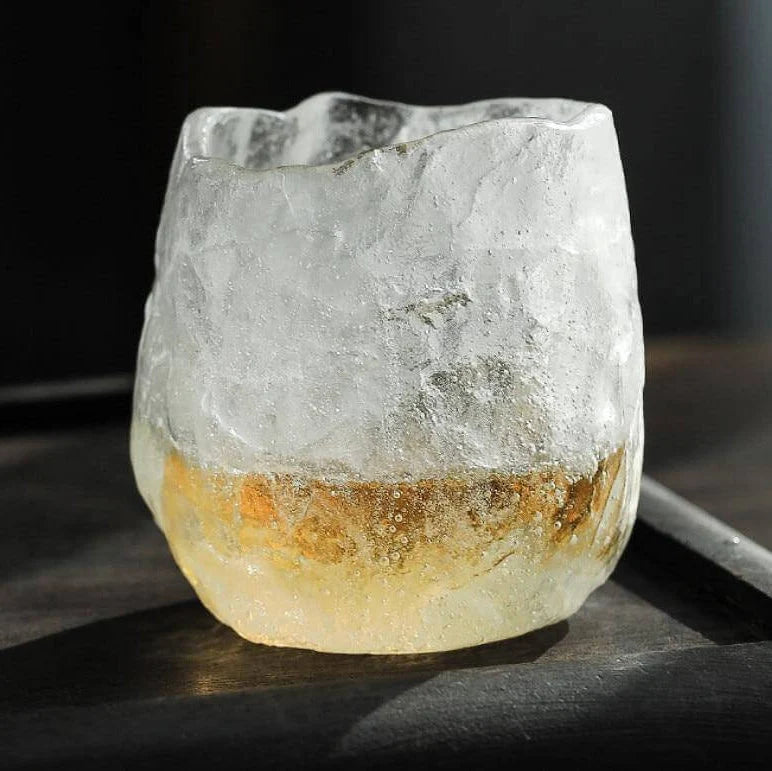 Tea Cup Handmade Japanese Style Ice Glaze Finish