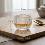 Tea Cup Handmade Japanese Style Ice Glaze Finish