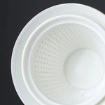Tea Cup Set Japanese Winter Design Ceramic