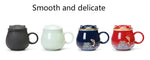 Tea Infuser Cup Porcelain With Lid & Infuser
