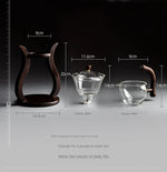Tea Infuser Set Glass Magnetic 350ml