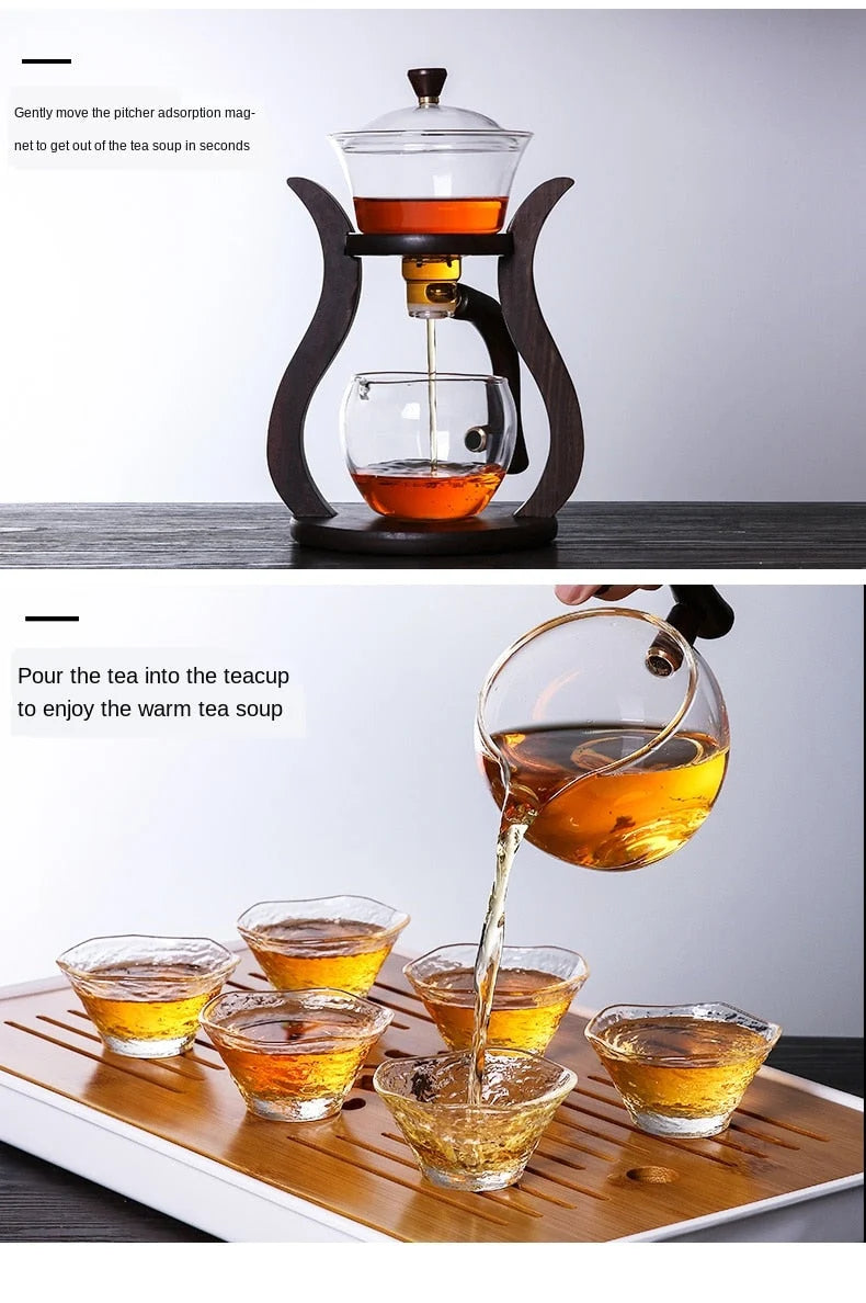 Tea Infuser Set Glass Magnetic 350ml