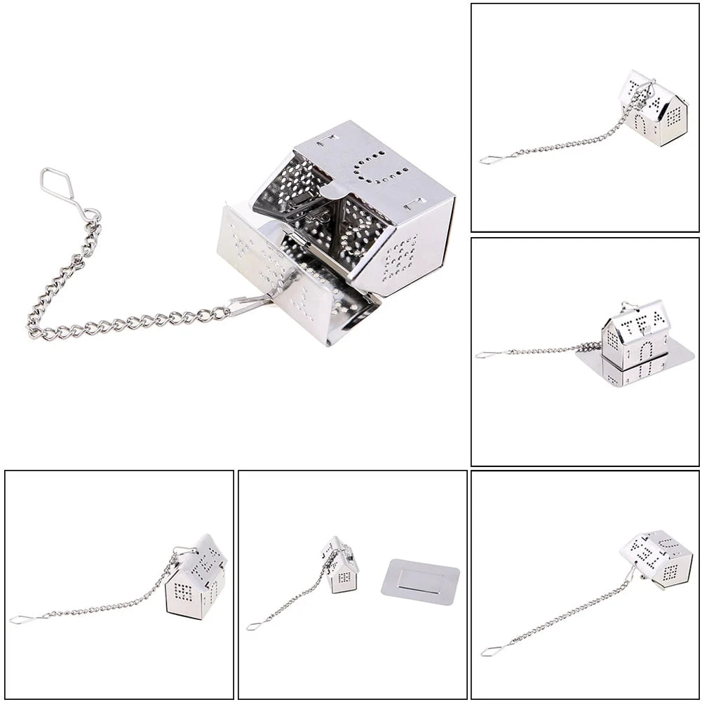 Tea Infuser Stainless Steel House Shape for Loose Leaf Tea