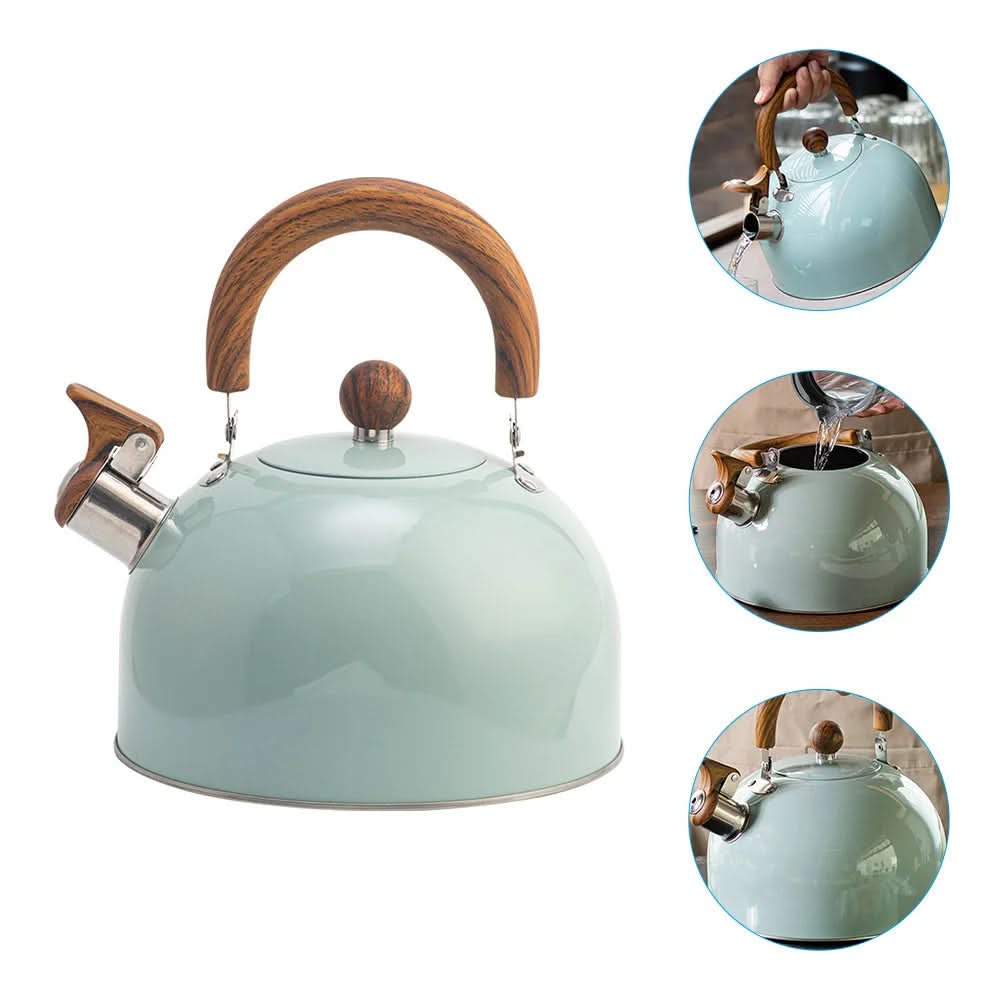 Tea Kettle Whistling Stainless Steel All Cooktop Compatible