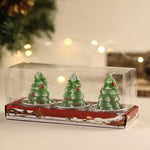 Tea Light Candle Set Holiday Figurines Gift-Ready Box